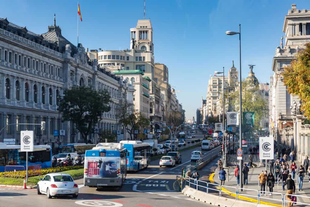 Traffic in Madrid
