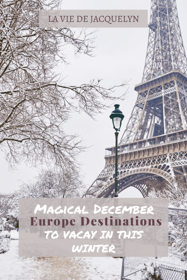 December Europe Destinations